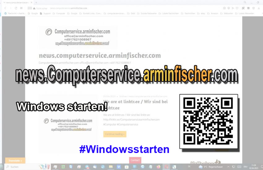 Windows starten. Probleme beim Starten von Windows? Wir helfen. Computerservice.arminfischer.com #Computerservicearminfischercom 