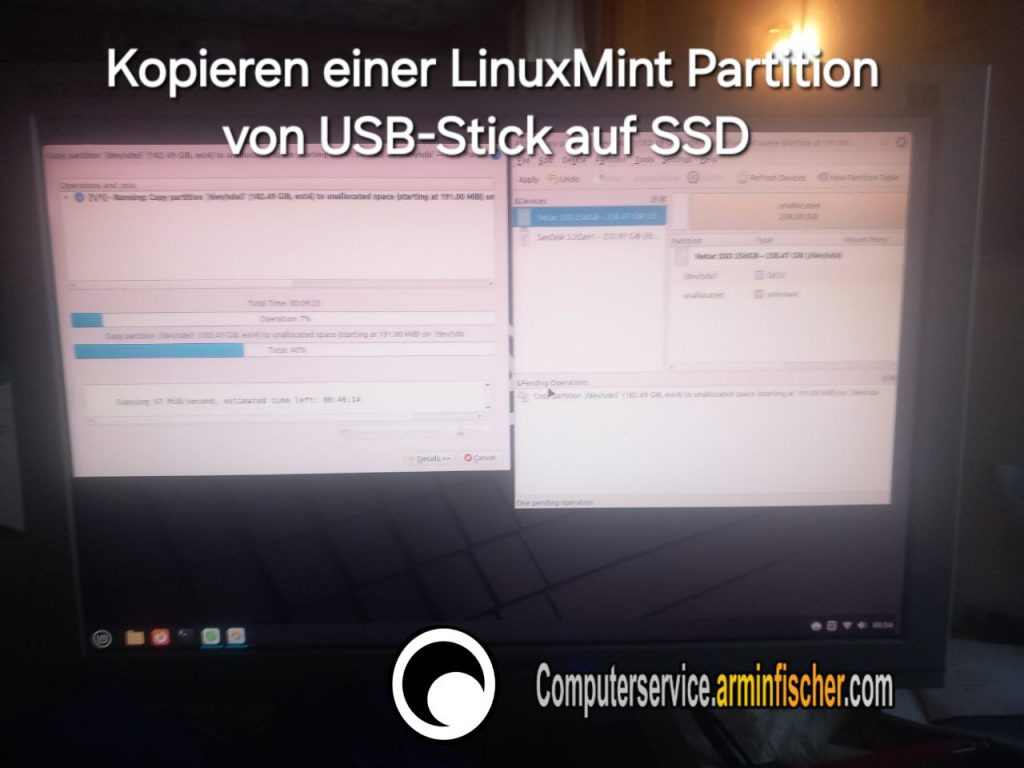 Kopieren LinuxMint Partition