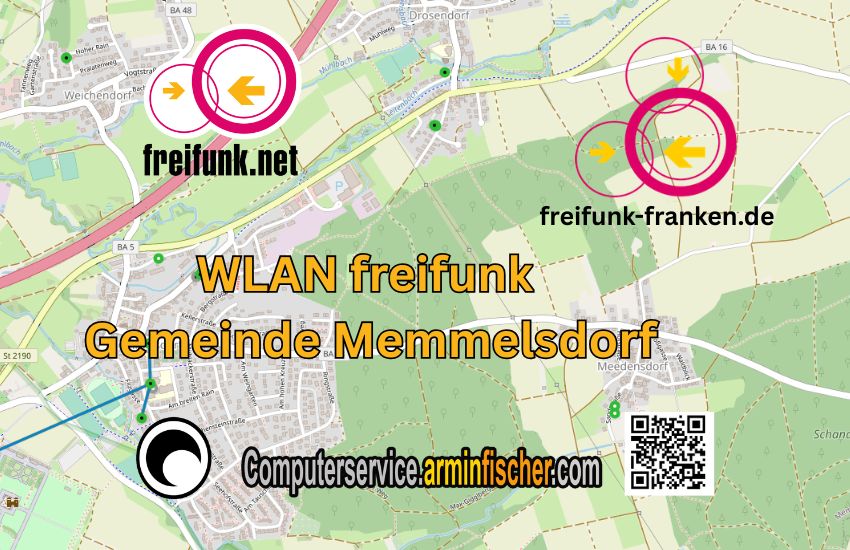 WLAN freifunk Gemeinde Memmelsdorf . Computerservice.arminfischer.com