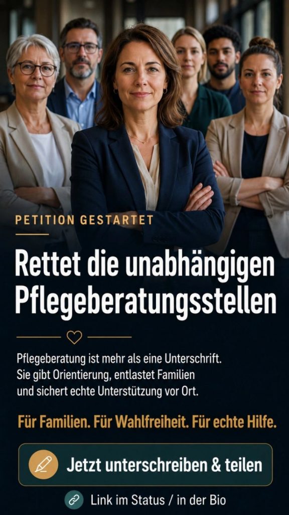 Rettet die unabhängige Pflegeberatung.! 